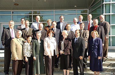 Photo of original Board of Directors at the first meeting of the Board on October 24, 2007, at the Dublin Office of Homeland Security and Emergency Services